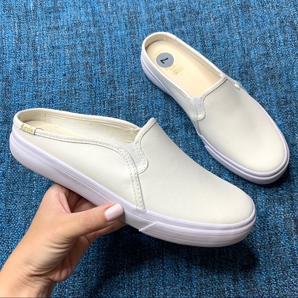 keds double decker white leather
